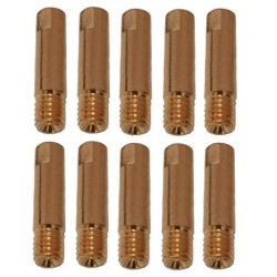 10 tubes de contact TRAFIMET pour acier-inox avec filetage M6