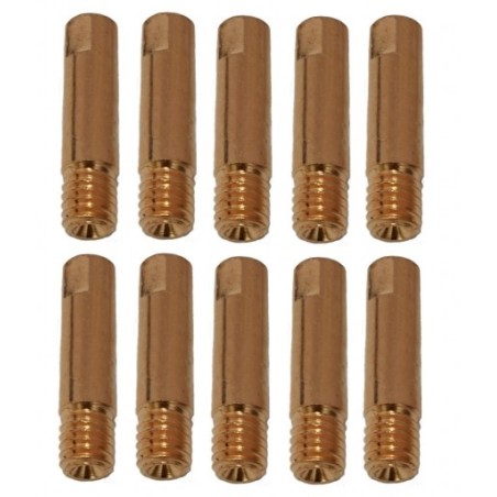 10 tubes de contact TRAFIMET pour acier-inox avec filetage M6