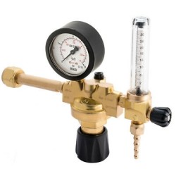 Réducteur de pression avec colonne pour bouteille rechargeable