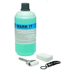 Le terme "kit marcatura" semble être en italien, pas en espagnol. En français, cela pourrait être traduit par "kit de marquage".