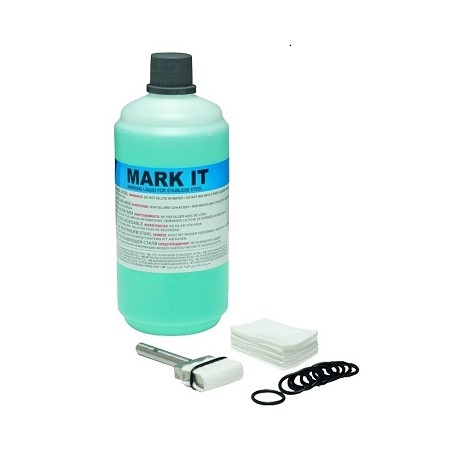 Le terme "kit marcatura" semble être en italien, pas en espagnol. En français, cela pourrait être traduit par "kit de marquage".