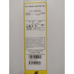 70 électrodes basiques Esab WEARTRODE 55 hd 2.5mm