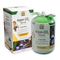 Bouteille jetable ARGON + CO₂ 14 litres pour le soudage de l'acier - 87,00 €