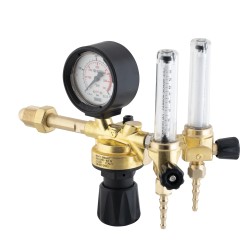 Réducteur de pression avec deux débitmètres