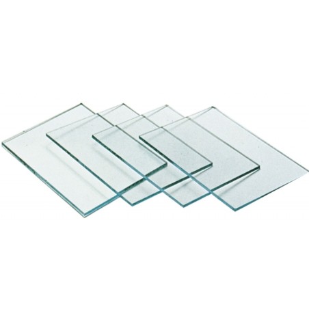 Verre transparent 98x75 pour masque à casque.