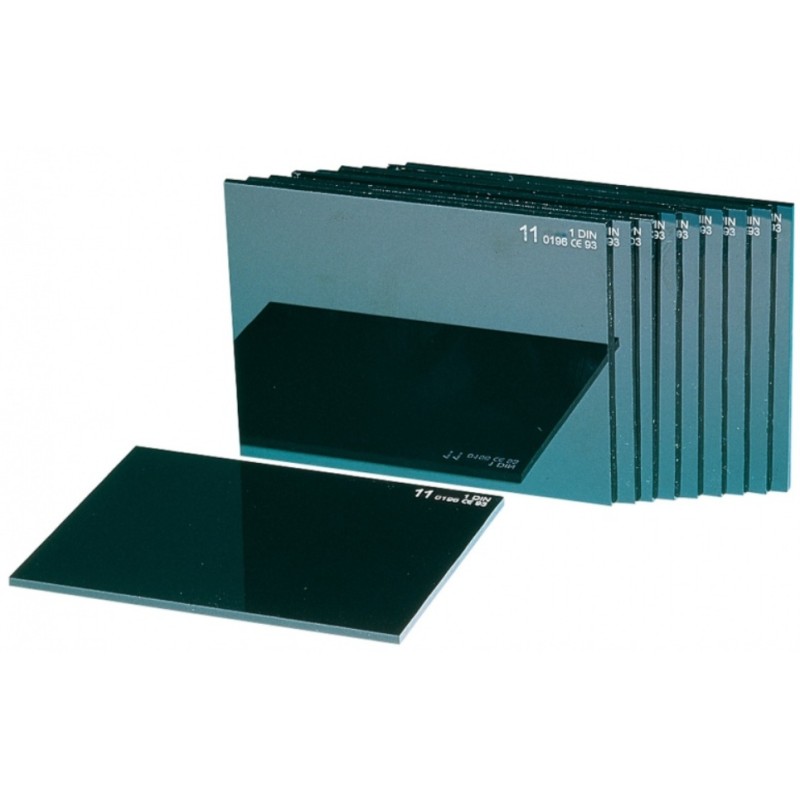Verre inactinique 98x75 DIN 11 pour masque de casque