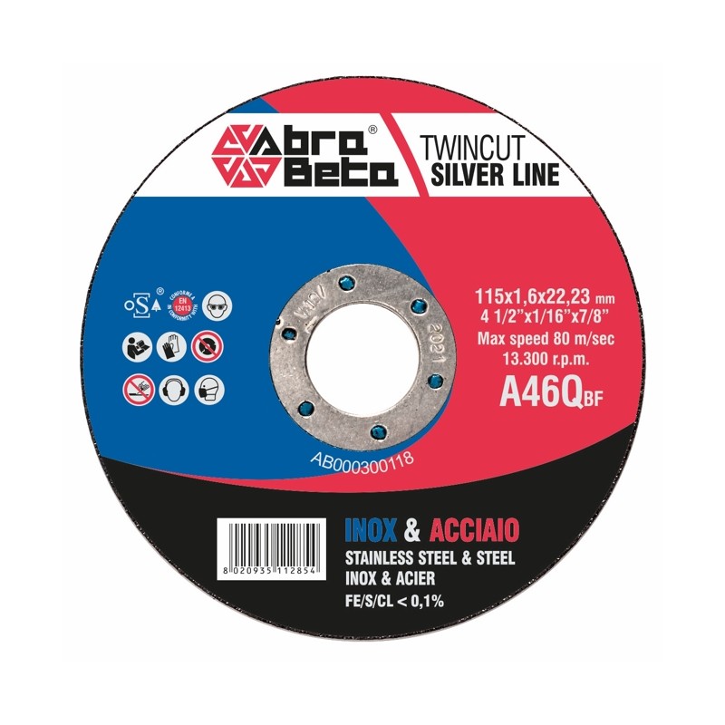 Disque de coupe Abra Beta INOX/ACIER A46Q Silver