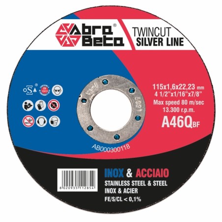 Disque de coupe Abra Beta INOX/ACIER A46Q Silver