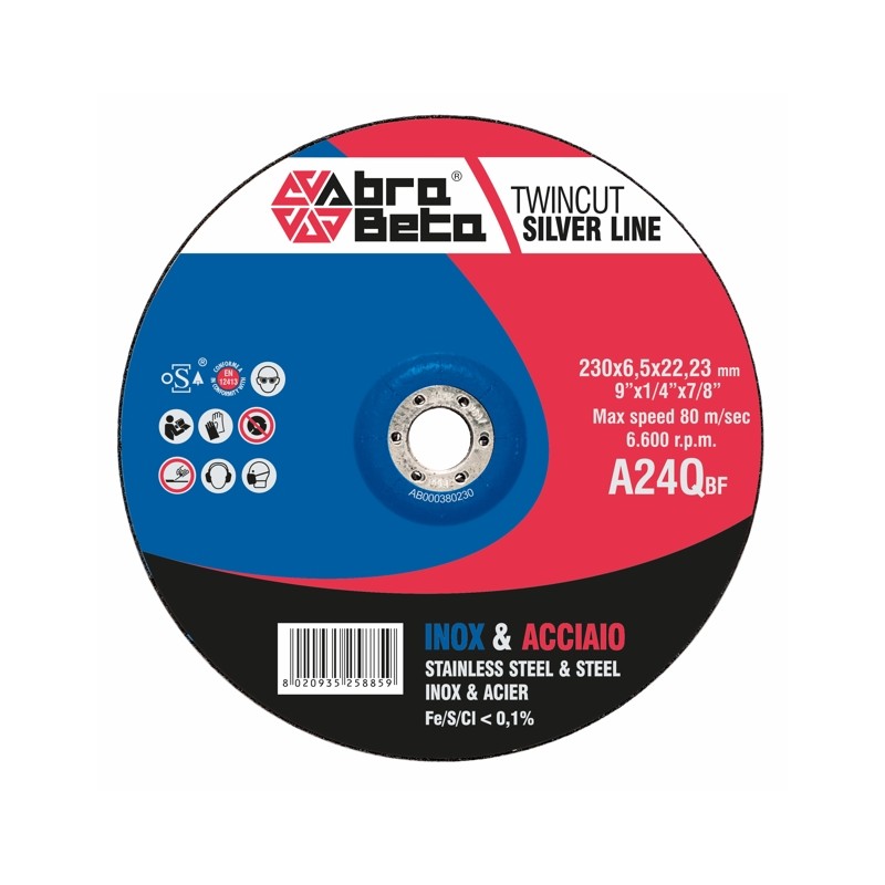 Disque de décapage Abra Beta INOX/ACCIAIO A24Q Argent