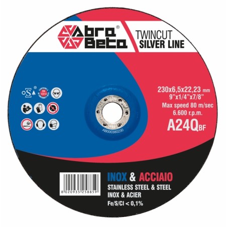 Disque de décapage Abra Beta INOX/ACCIAIO A24Q Argent