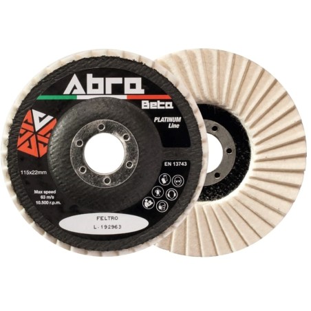 Disques abrasifs lamellaires en feutre pour polissage