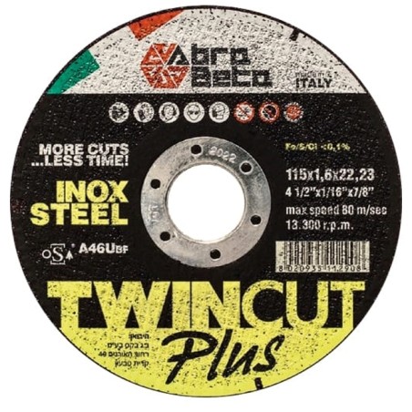 Disques Abrasifs de Coupe Abra Beta INOX/FER haute performance