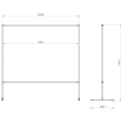 Écran de soudage CEPRO Gazelle Orange T4 complet avec supports