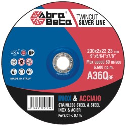Disque de coupe Abra Beta INOX/ACIER A46Q Silver