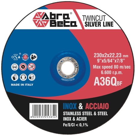 Disque de coupe Abra Beta INOX/ACIER A46Q Silver