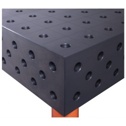 Table de soudure MAXIMUS 2400x1200, épaisseur 25 mm, trous de 28 mm, nitruré