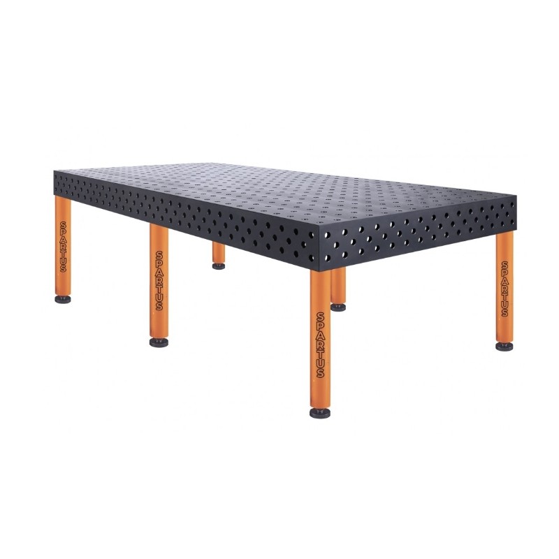 Table de soudure MAXIMUS 2400x1200, épaisseur 25 mm, trous de 28 mm, nitruré