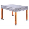 Banc de soudure HERMES 1500x1000, épaisseur 25 mm, trous de 28 mm avec ROUES