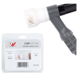 Kit Gas Saver CUP 12 pour torche tig 9-20, pour tungstène 2.4mm