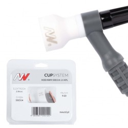Kit Gas Saver CUP 12 pour torche tig 9-20, pour tungstène 2.4mm