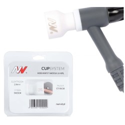 Kit Gas Saver CUP 12 pour torche tig 9-20, pour tungstène 2.4mm