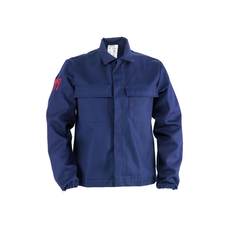 Veste en coton ignifuge bleu