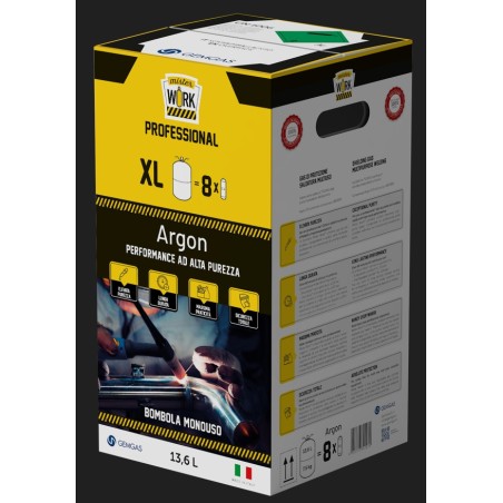 Bouteille de gaz jetable ARGON + CO² 14 litres