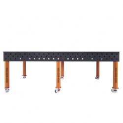 Table de soudage MAXIMUS 2400x1200, épaisseur 25 mm, trous de 28 mm, nitruré, avec roues - 6 103,66 €