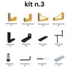 Kit N.3 pour établi pour la soudure de trous de 28mm