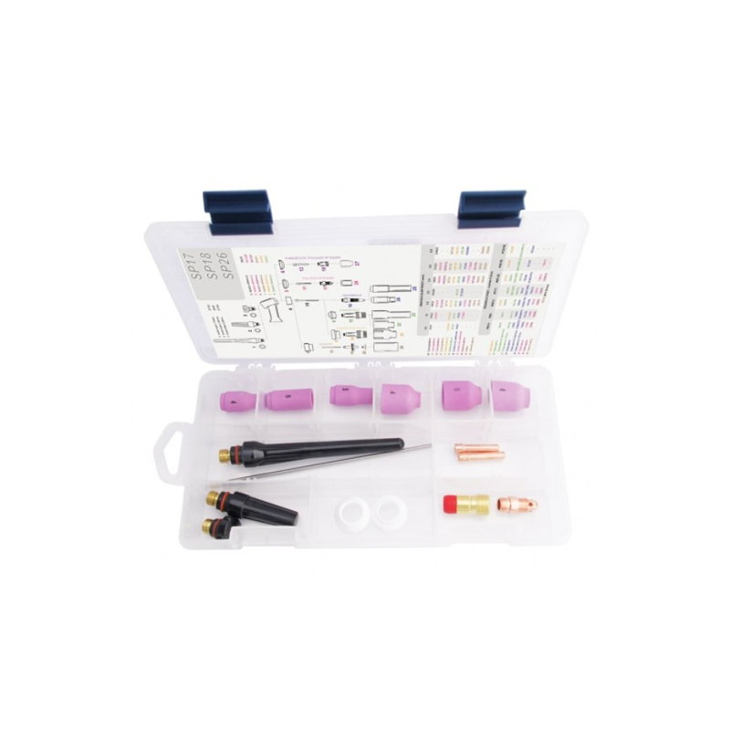 Kit de consommables stubby et stubby GAS LENS pour torche TIG 17 - 18 - 26,  2.4mm