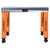 Table de soudage HERMES 1000X500, épaisseur 12 - 14 mm, trous 16 mm, avec ROUES - Top-Soudure.fr
