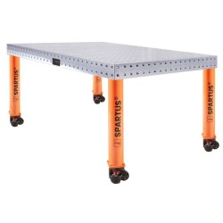 Banco per saldatura HERMES 1500X1000, spessore 12 - 14mm, fori 16mm, con RUOTE