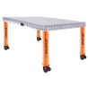Banco per saldatura HERMES 1500X1000, spessore 12 - 14mm, fori 16mm, con RUOTE