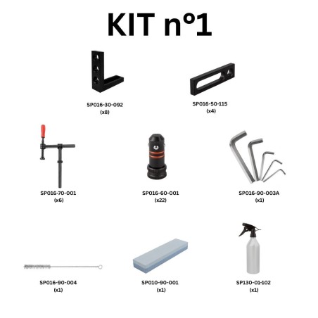Kit N.1 per banco per saldatura fori 16mm