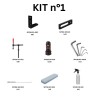 Kit N.1 per banco per saldatura fori 16mm