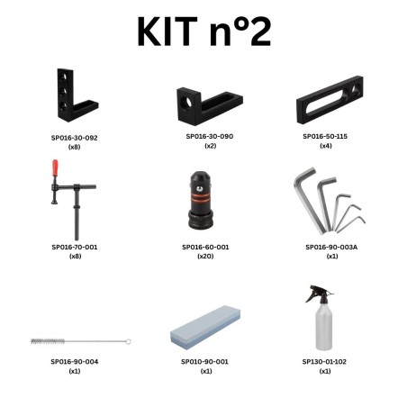 Kit N.2 per banco per saldatura fori 16mm