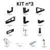 Kit N.3 per banco per saldatura fori 16mm