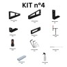 Kit N.4 per banco per saldatura fori 16mm
