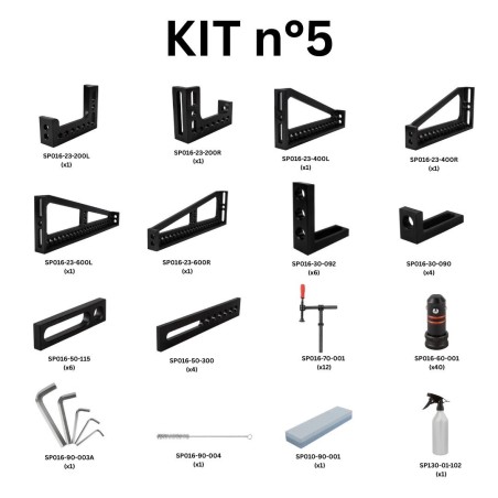 Kit N.5 per banco per saldatura fori 16mm