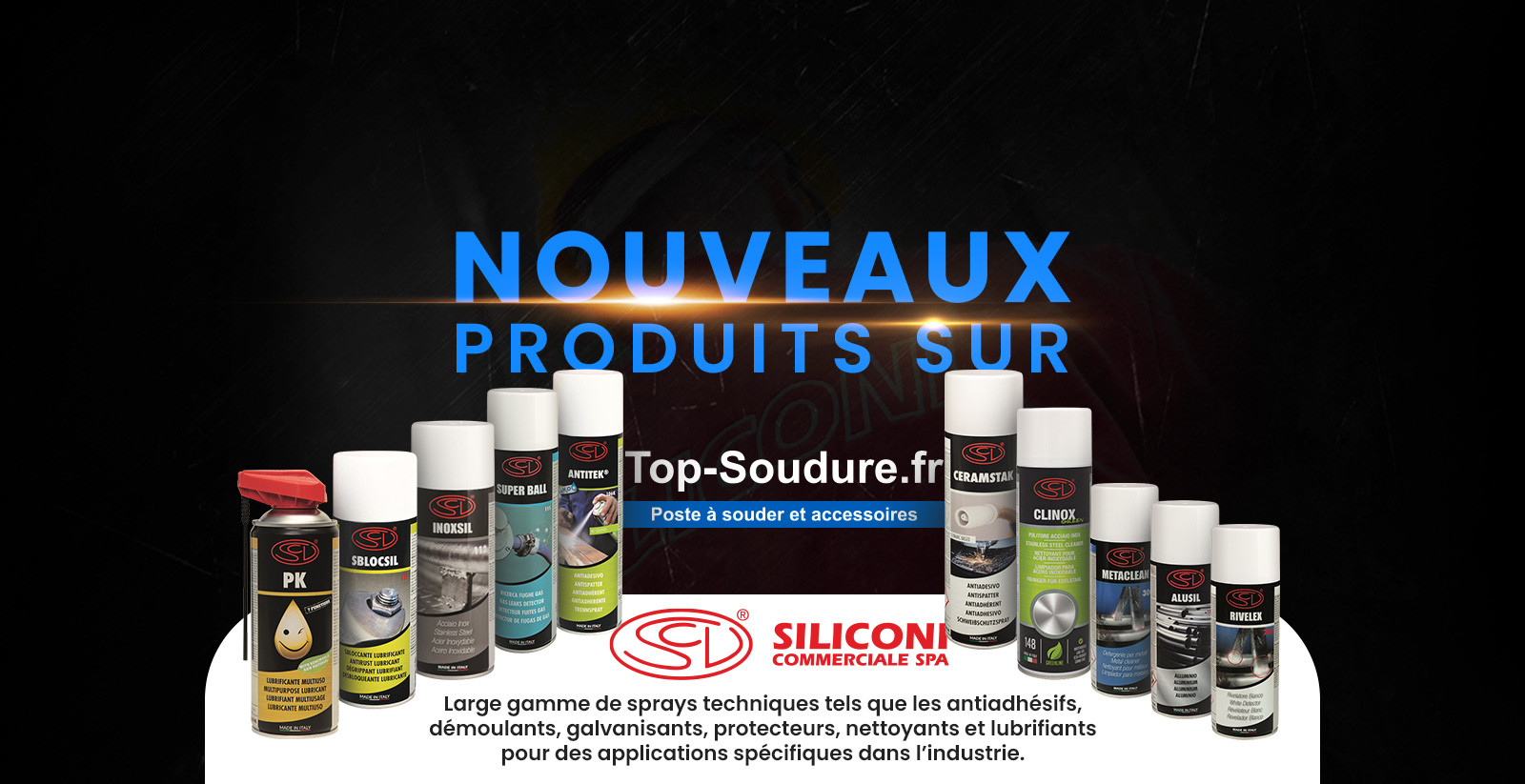 Liste des produits par fabricant SILICONI commerciale Spa